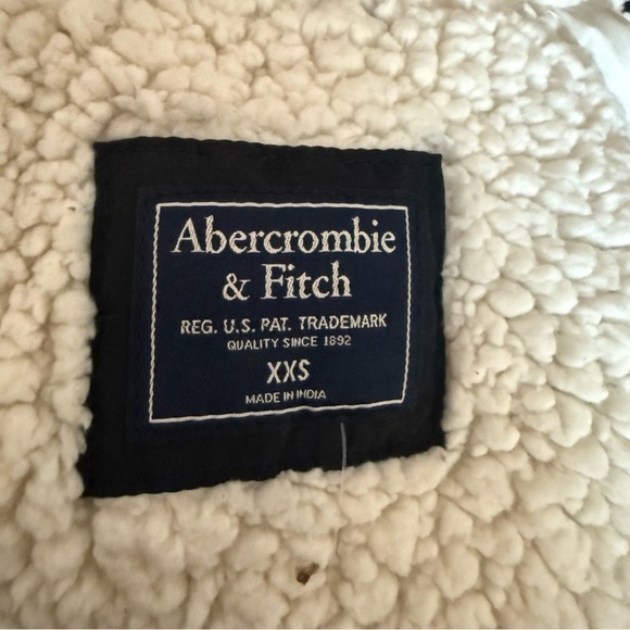 Abercrombie & Fitch Sherpa-lined Military Parka - Black XXS - Picture 11 of 11